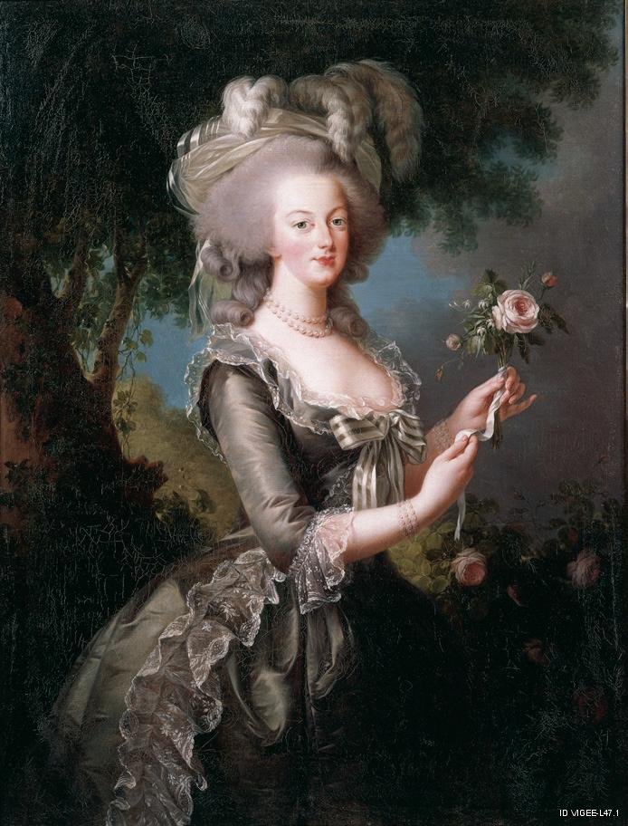 Élisabeth Louise Vigée Le Brun, "Marie-Antoinette with a Rose", 1783