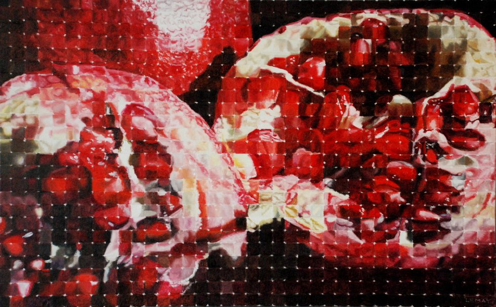 Robert Lemay, "pomegranates," 30x48