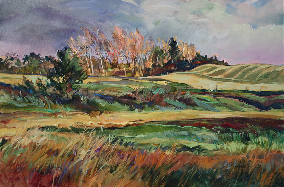 Laycock, "Prairie Waves," 32x48, 2011