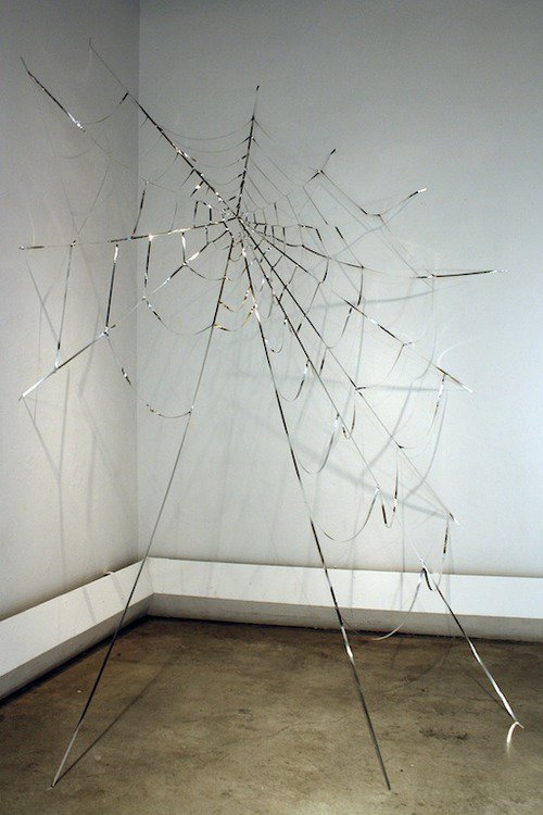 Kelly Smith, "Spun of Gold,"installation