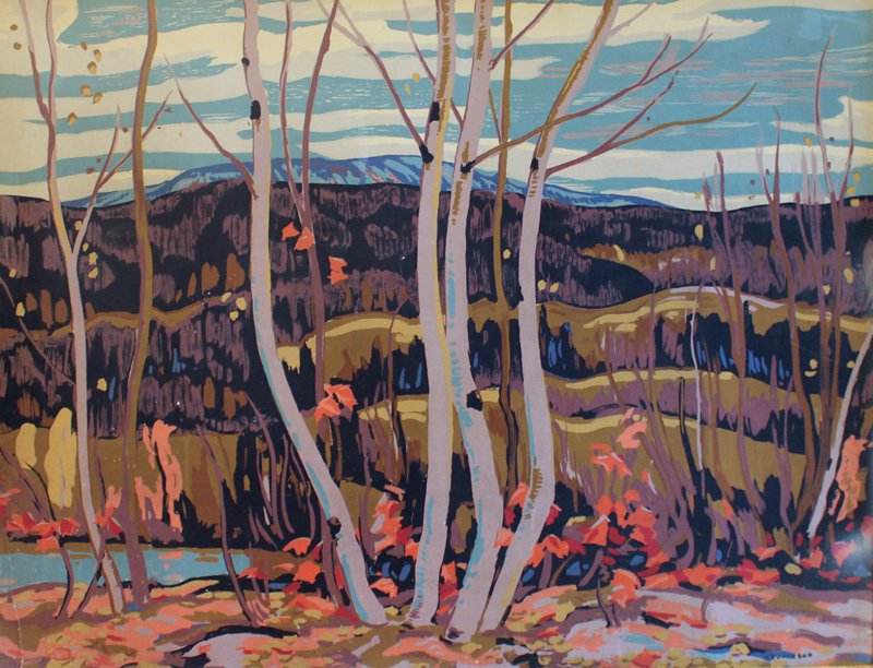Alexander Y. Jackson (Canadian 1882-1974), "Birch and Maple"