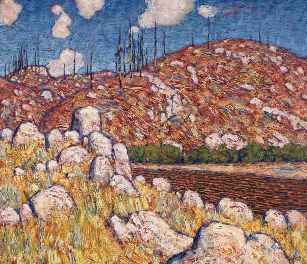 Lawren Stewart Harris, "Laurentian Landscape," 1913 ~ 1914