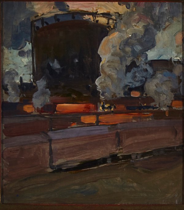 James Edward Hervey MacDonald, "Freight Yard, Toronto"