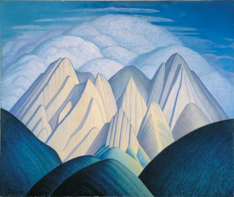 Lawren S. Harris, Untitled (Mountains Near Jasper), circa 1934-1940