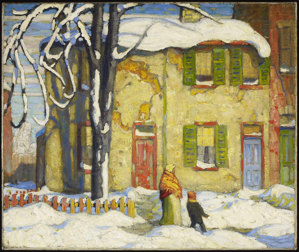 Lawren S. Harris, "Old Houses, Toronto, Winter," 1919