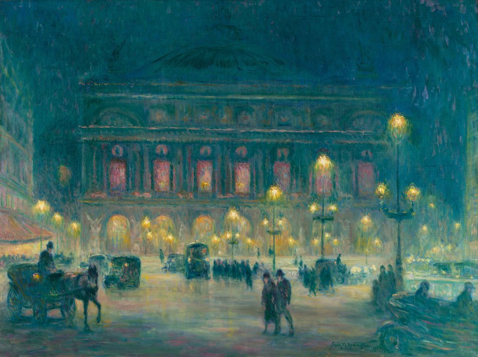 Frank Armington (1876 -1941), "Place de L'Opera, Paris," 1926