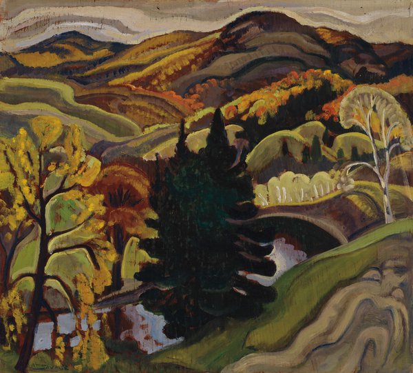 Anne Douglas Savage, "St Sauveur des Monts, Quebec," 1937