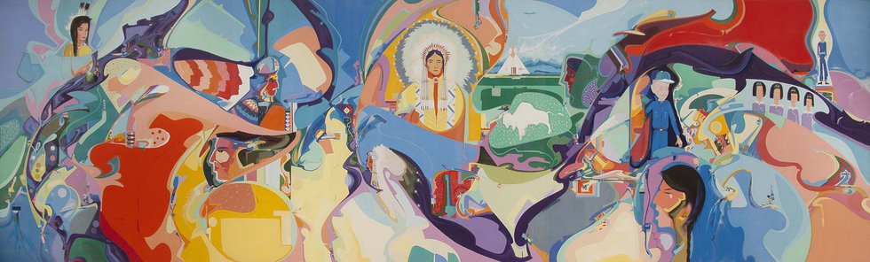 Alex Janvier, "Intertribal Indians Unlimited," 1990