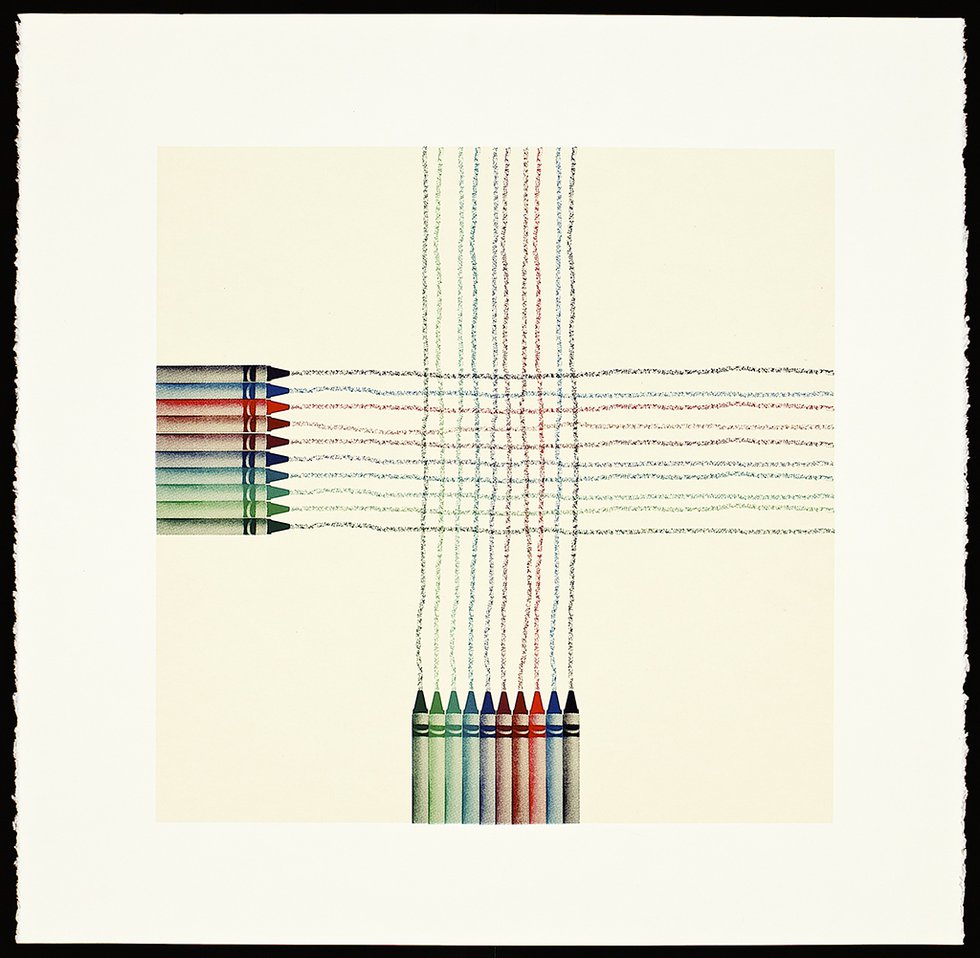 Suzie Smith, “Crayons (grid)”, 2016