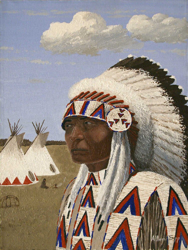 Allen Sapp, "Indian Chief Showpiece," nd