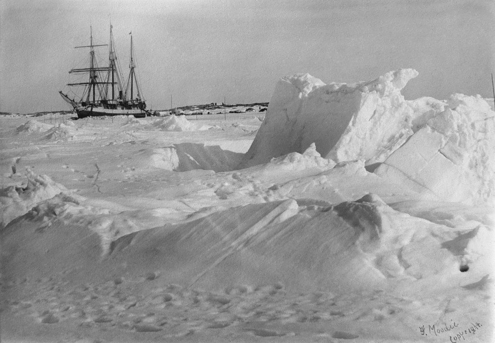 Geraldine Moody, "DGS Arctic frozen in the ice, Fullerton Harbour, Nunavut," April 1905