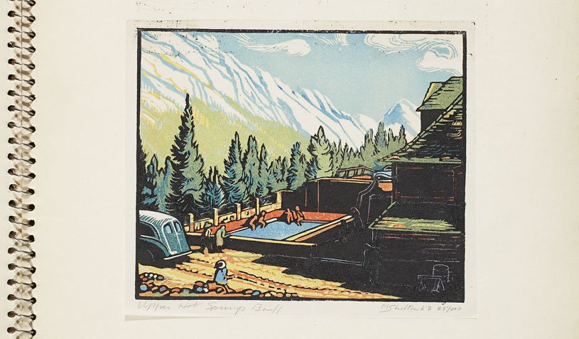Margaret Shelton, "Upper Hot Springs, Banff," 1952