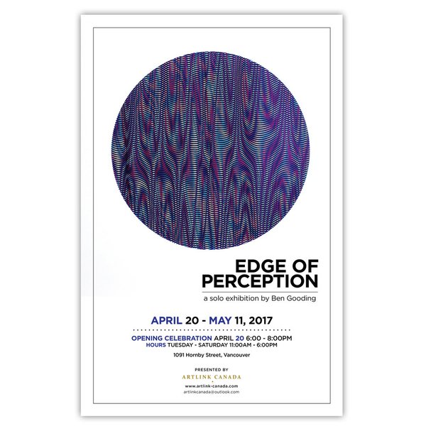 Ben Gooding, "Edge of Perception," Invitation