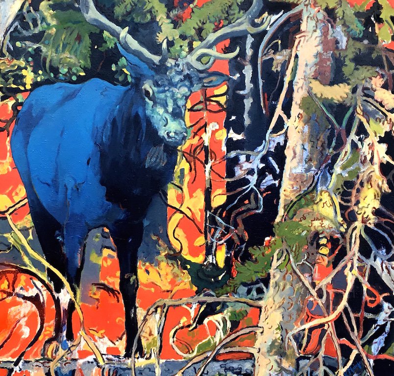 Karen Maiolo, "Blue Elk," 2017